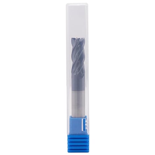 BestParts High Performance 5pcs 7/16' Solid Carbide Square End Mills, AlTiN Coated, 4 Flute, 30 Degree Helix, 7/16' Cutting Diameter, 7/16' Shank Diameter, 1' Length of Cut, 2-3/4' Overall Length - Poueer