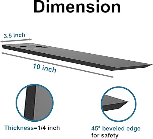 Heavy Duty Countertop Support Bracket 4 Pack - 12' LX3.5 W Hidden Knee Wall & Floating Bracket - Metal Corbels for Quartz/Granite/Wood/Concrete - Screws Included - Poueer