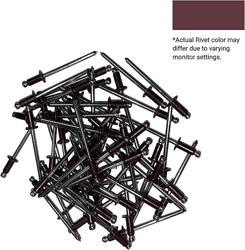 EAGLE 1: Stainless steel Rivets 1/8' x 1/4' (#43) (250, Light Stone) - Poueer