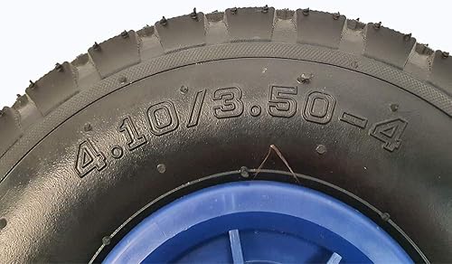 260 mm Replacement Pneumatic Rubber/Plastic Wheel for Jockey Wheels Tyre Width 70 mm, Diameter 260 mm, 136 kg Max, Static Load - Poueer
