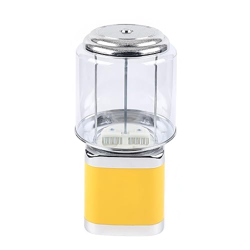 25-Cent Candy Vending Machine with Alloy Shell, PC Transparent Panel, 600 Coin Capacity, Flat Candy Dispenser for Malls, Game Halls, Shops,Blue/Yellow (Blue) - Poueer
