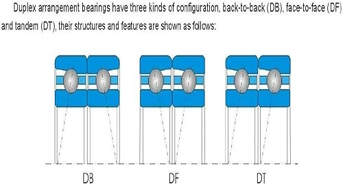 1pcs 7009 7009C 2RZ 45x75x16 Sealed Angular Contact Bearings Spindle Bearings ABEC-7 - Poueer