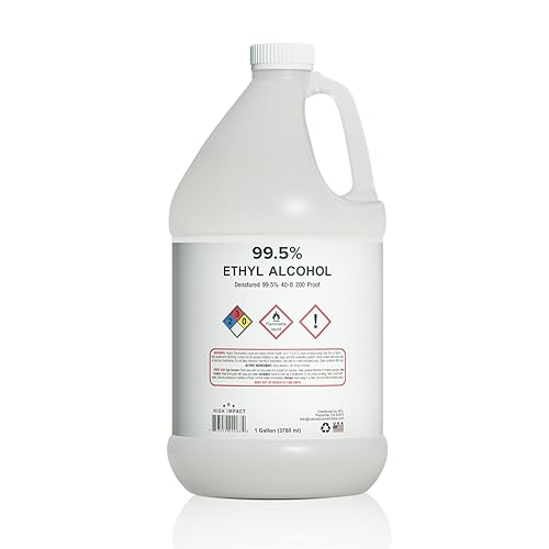 HIGH Impact 99.5% Ethyl Alcohol Denatured 40-B 200 Proof Alcohol - Made in The USA - Gallon (Pack of 1) - Poueer