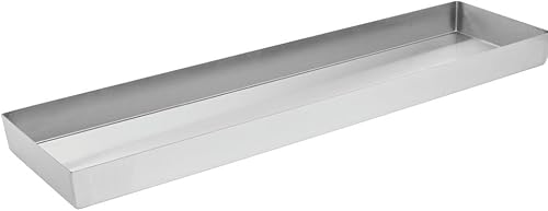 HUBERT Food Merchandising Pans with Tapered Corners Stainless Steel Deli Display Pan - 30' L x 8' W x 2' D - Poueer