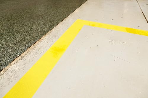 Brady PaintStripe Floor Marking Stencil, Continuous Line, 0.25' Height, 3' Wide, 1200' Length, Polypropylene, Clear/White - 148814 - Poueer
