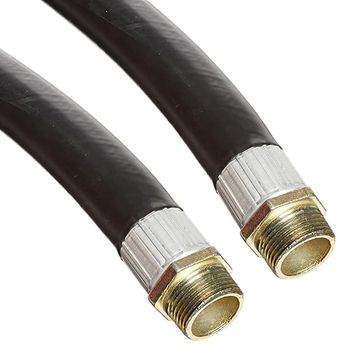 Apache 98108565 1' x 20' Farm Fuel Transfer Hose with Male x Male Crimped Fittings - Poueer