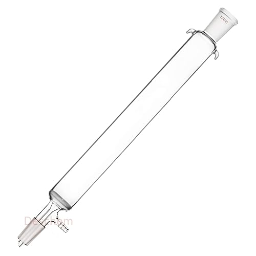 400ml,24/40,30CM,Glass Chromatography Column,OD=45mm,10mm Vacuum Hose Connection - Poueer