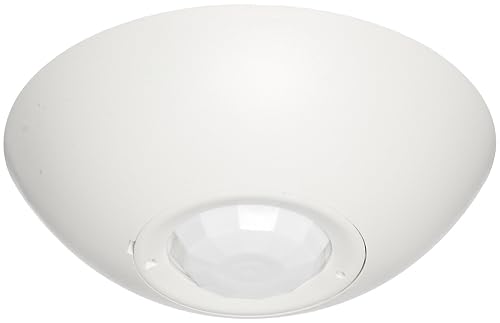 Hubbell ATP1500C Ceiling Sensor, Adaptive Technology, Passive Infrared, White, 1500sqft Max Sensing Range - Poueer