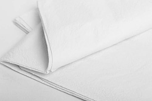 MediChoice Drape Sheets, 2-Ply Tissue, 40 Inch x 48 Inch, White (Case of 100) - Poueer