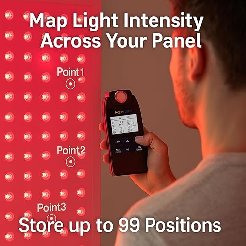 AH-DRNIR 660nm & 850nm Red/NIR Light Irradiance Meter – Professional Dual-Wavelength Radiometer - Poueer