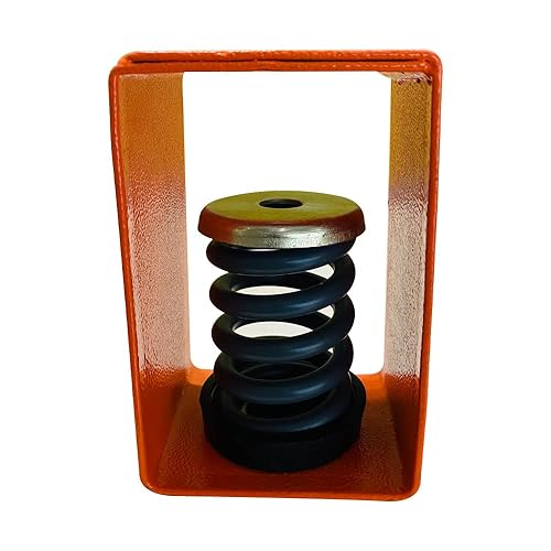Spring Hanger Vibration Isolator, Load 132lbs and 1' Deflection (Green, Pack of 4) - Poueer