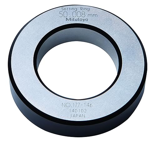 Mitutoyo 177-146 Setting Ring, 50mm Size, 20mm Width, 85mm Outside Diameter, +/-1.5Micrometer Accuracy - Poueer