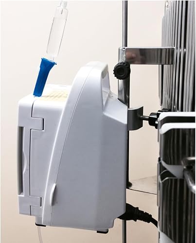 Poste Pet Cage IV Pole with 2 Hooks Stainless Steel Infusion Pump Stand Dog Cage IV Drip Stand Intravenous Pole Bracket Rack for Hospital Care - Poueer