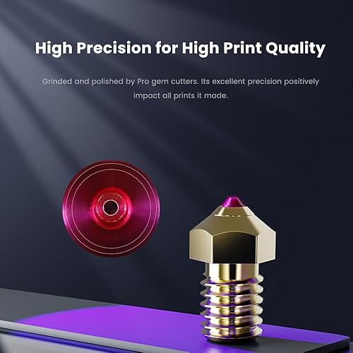 Diamond PCD Tip Nozzle 0.6mm for AnkerMake M5 / M5C 3D Printer, Hardened High Precision (AKM, 0.6mm) - Poueer
