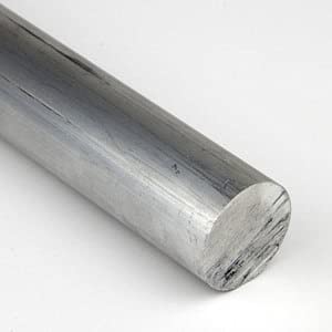 OnlineMetals 6061 Aluminum Round Bar, Unpolished (Mill) Finish, Extruded, T6511 Temper, ASTM B221, 3/4' Diameter, 36' Length - Poueer