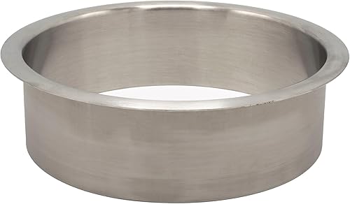 OUTWATER 10' (Nominal) Diameter x 2' Height 304 Polished Stainless Steel Trash Grommets for Countertop Inserted Trash Chutes - Poueer