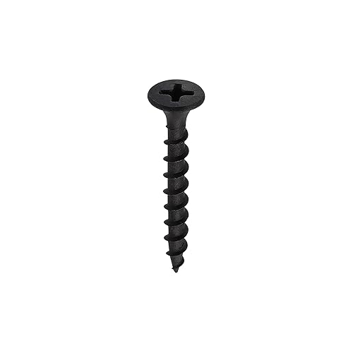 Nuvo Iron Drywall Screws #6 x 1 5/8” - 6500 Count, Black - Poueer