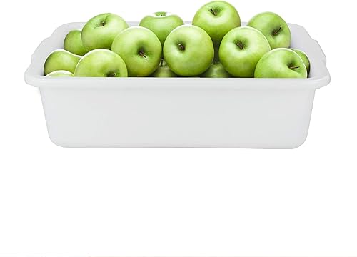 3-Pack 13 L Plastic Commercial Tote Box with Lid, Bus Tubs/Bus Box, Gray - Poueer