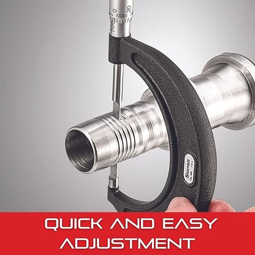 Starrett Outside Micrometer with One-Piece Spindle, Satin Chrome Finish and Advanced Sleeve Design - Quick and Easy Adjustment, 2-3' Range, .001' Graduations - 436.1XRL-3 - Poueer