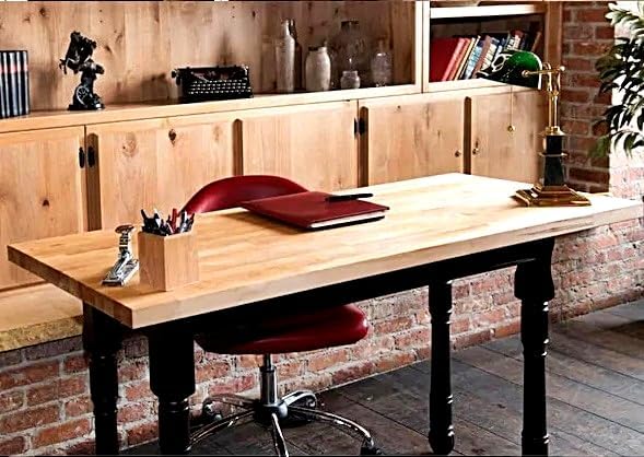 1.5' x 18' x 36' Birch Table/Counter/Island Top ** see all Edge options ** (Sharp edges (no routing)) - Poueer