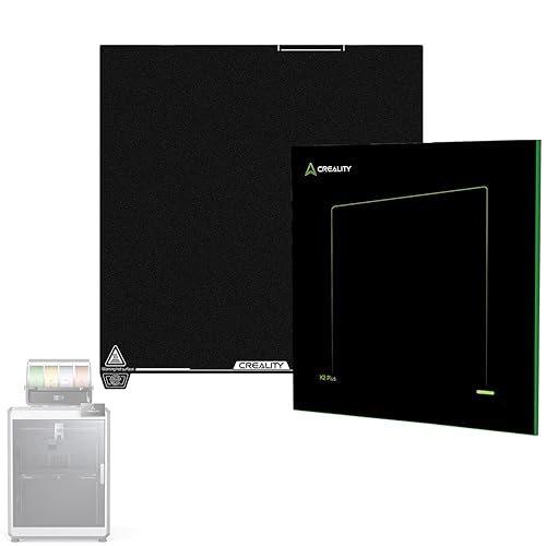 Creality Upgraded K2 Plus Epoxy Resin Build Plate (370 * 370mm), Without Magnetic Flexible Steel Plate, Excellent Adhesion, High Flatness, 3D Printer Platform for K2P - Poueer