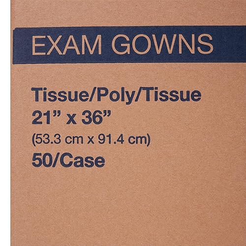 McKesson Pediatric Exam Gown, Disposable - Waist Belt, Short Sleeve, Kids Design, Unisex - Blue, 21 in x 36 in, 50 Count - Poueer