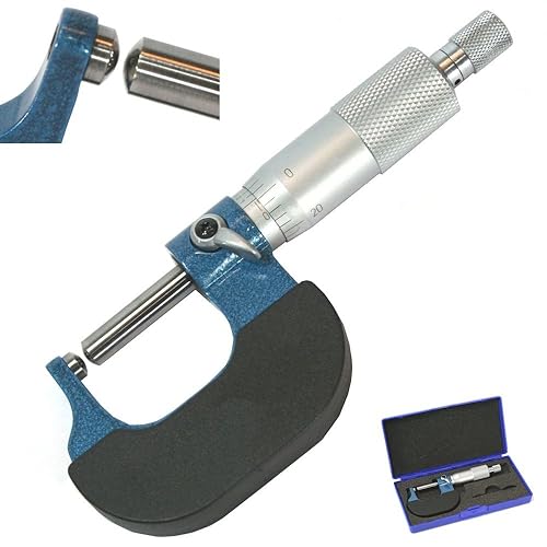 Anytime Tools Tube Micrometer Dual Ball Anvil Round Carbide Tip Pipe Cylinder (Ball on Both anvils) - Poueer