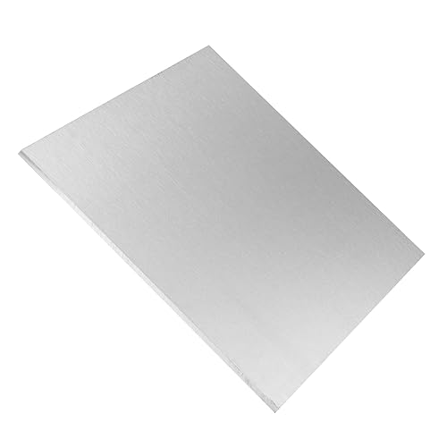 LEXININ 2 Pack 12 x 12 x 1/4 Inch 6061 Aluminum Sheet, Plain Aluminum Plate with Protective Film, Metal Flat Aluminum Sheet for Industrial, 305 x 305 x 6mm - Poueer