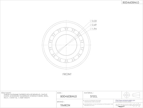Timken Tapered Roller Bearing Cone - HH506348 - Poueer