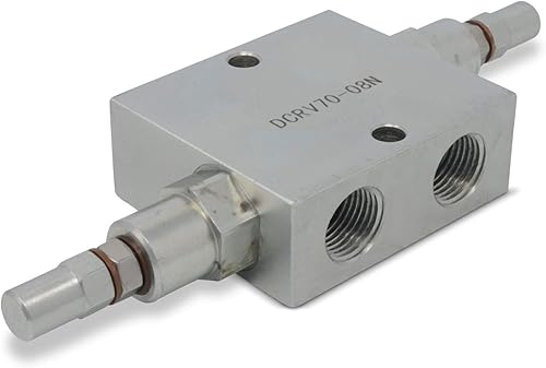 Dual Crossover Hydraulic Relief Cushion Valve, 1/2” NPT Ports, 19 GPM - Poueer