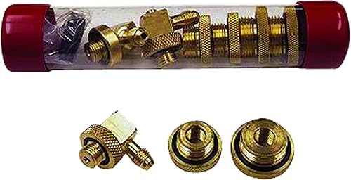 Mid-West 110706 9 Piece Quick Connect Test Cock Adapter, 90 Degree Swivel - Poueer