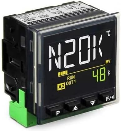 Universal 1/16 DIN USB LCD PID Temperature Controller, w/ Bluetooth, Ramp Soak, Timer, N20K48 - Poueer