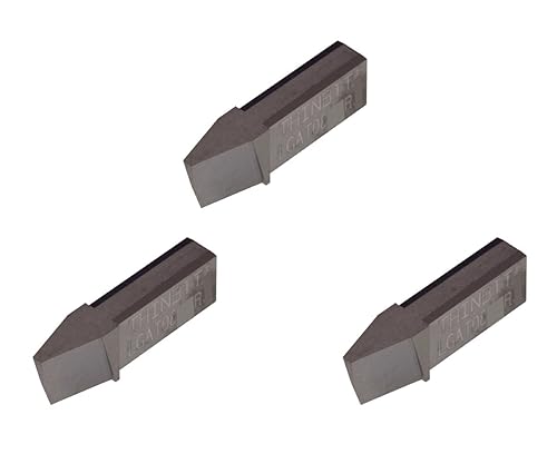 THINBIT 3 Pack LGAT08D2R 'L' Series, Uncoated Carbide, Acme Threading Insert for 8 TPI in Steel, cast Iron and Stainless Steel with Interrupted cuts. - Poueer