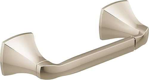 Moen Voss Polished Nickel Pivoting Toilet Paper Holder, YB5108NL - Poueer
