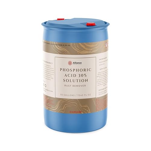 Phosphoric Acid 30% - 4 Gallon Case - Industrial-Grade Acidifier & Rust Remover - Effective Cleaning Agent & pH Adjuster - Poueer
