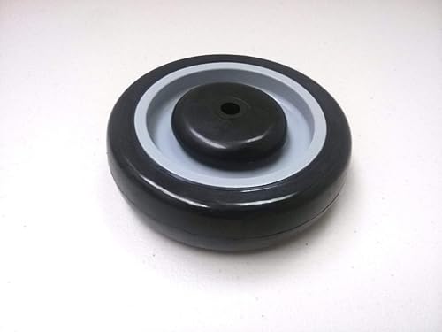 Shopping Cart Wheel 5' x 1-1/4' Polyurethane (Axle Diameter : 3/8') 1 EA, 10 EA (10 EA) - Poueer