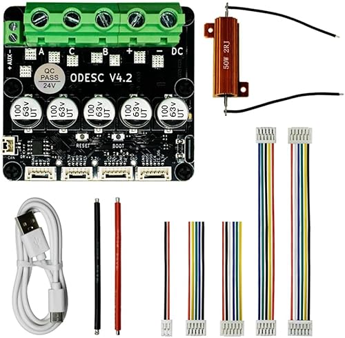 Type-C Data Cable Parts Silicone Wire Parts ODESC V4.2 8-24V Single-Drive High-Current High-Precision Brushless Servo Motor Controller, Based On ODrive3.6 Upgrade - Poueer