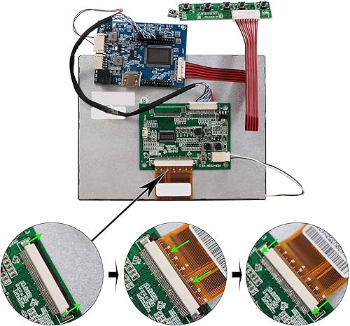 VSDISPLAY 7' 7 inch 800×600 4:3 CLAA070MA0ACW LCD Screen TFT Monitor and LCD Controller Board 60 pin - Poueer