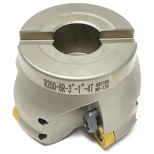 CME 6' 90° Indexable Face Mill w/ CAT50 Arbor, APKT1604 Inserts Included, 8 Flutes - Poueer