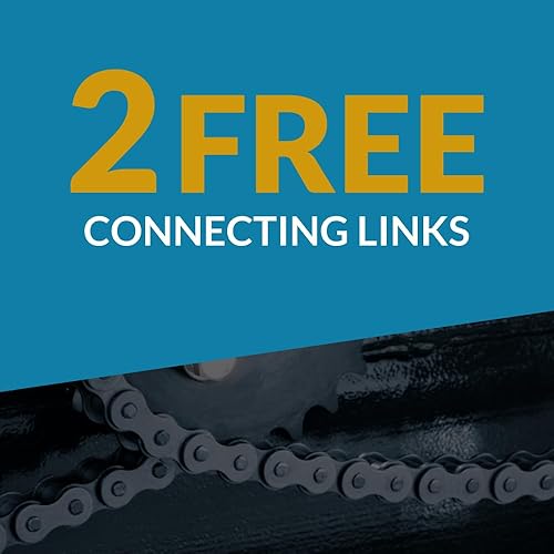 PGN #60 Heavy Duty Roller Chain - 10 Feet + 2 Free Connecting Links - #60H - 159 Links - Poueer