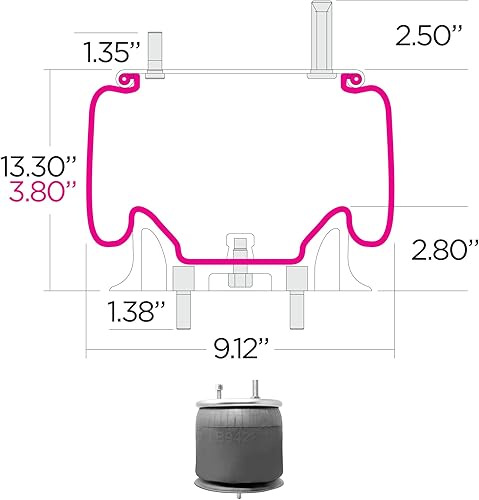 Load Boss LB9422 Air Spring - Replaces Firestone W01-358-9422 - Poueer