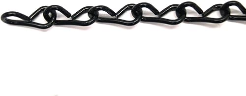 18 Gauge Black Jack Chain - 50 Ft. Roll - Poueer