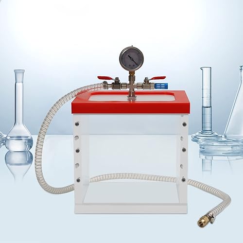 2 Gallon Acrylic Vacuum Chamber Acrylic Clear Perfect for Automobile Maintenance, Vacuum Packaging, 7L/2gal Capacity - Poueer