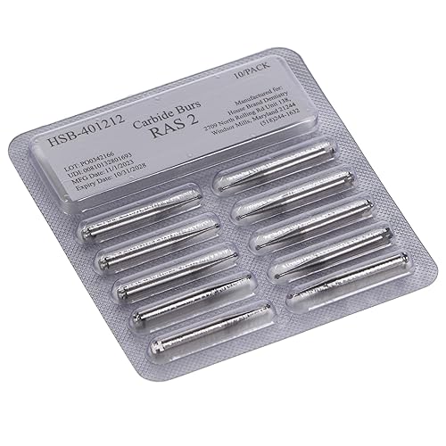 401212 HSB RA Slow Speed #2 Round Surgical Carbide Burs 100/Pk - Poueer