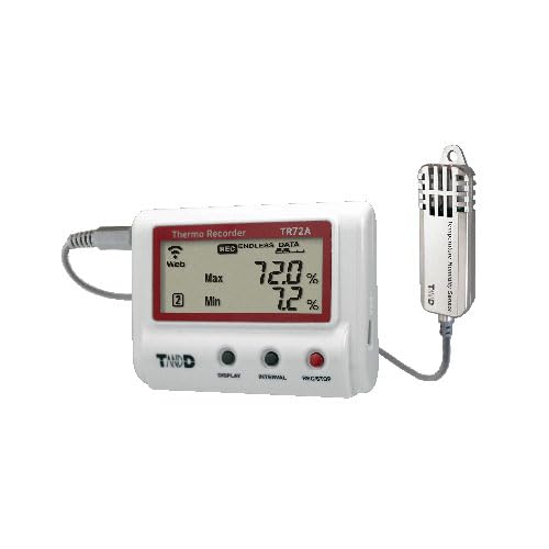 TandD TR72A2 Bluetooth & WiFi Humidity and Temperature Data Logger - Poueer