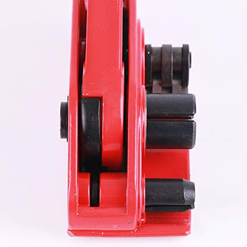MYFAMIREA Heavy Duty Banding Strapping Kit with Tensioner Tool, 1/2' x 3500FT Polypropylene Plastic Packaging Strapping, 300 Metal Seals, Sealer Tool for Pallets, Logistics, Warehouse (Red) - Poueer