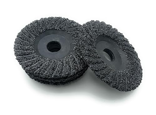 SIGNI 5 Pack SiC Plastic Back Grinding Wheel for Granite/Marble/Concrete and Glasses (4.5 INCH, 8 GRIT) - Poueer