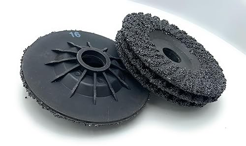 SIGNI 5 Pack SiC Plastic Back Grinding Wheel for Granite/Marble/Concrete and Glasses (4.5 INCH, 8 GRIT) - Poueer
