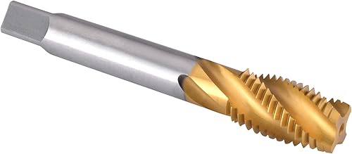 Burkit M30 X 3.5 Spiral Flute Tap, HSS Titanium Coated Spiral Flute Plug Threading Tap M30 x 3.5 - Poueer