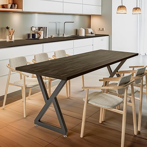 Bme Hevea Solid Wood Butcher Block Countertop in Walnut, Walnut Butcher Block Table Top with UV Finish for DIY Washer Dryer/Island/Kitchen Countertop, 4ft L x 36' W, 1.5in Thick - Poueer